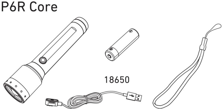 Ліхтар Ledlenser P6R Core 900 лм Чорний (4058205020459) - зображення 3