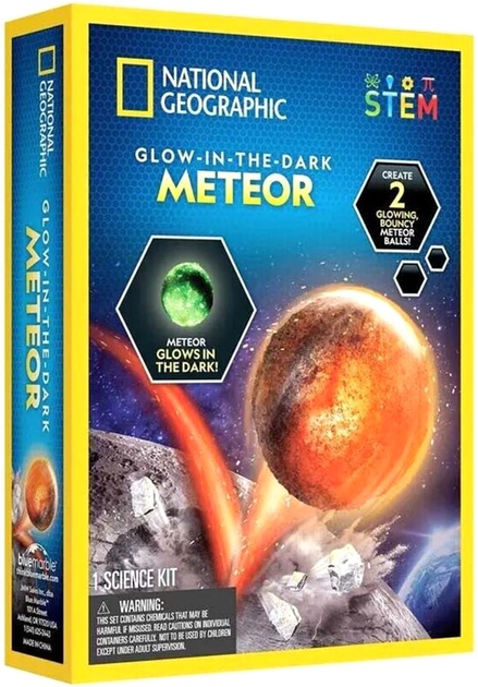 Zestaw do eksperymentów naukowych National Geographic Glow in the Dark Meteor (0810070622817) - obraz 1