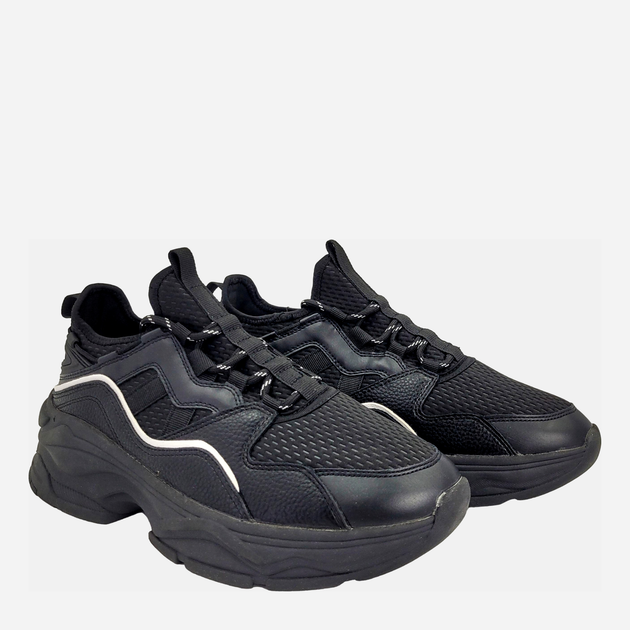 Sneakersy męskie do kostki Reserved UW967-99X 44 Czarne (5903388625511) - obraz 2