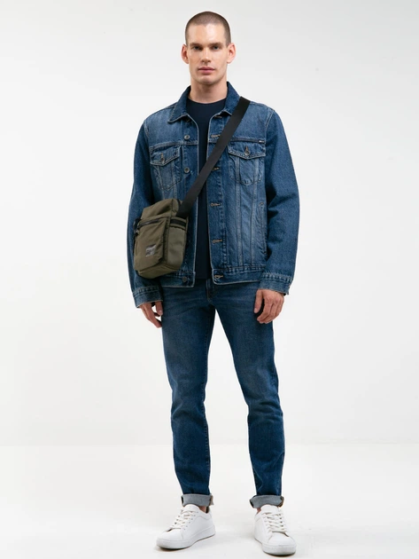 Jeansy slim fit męskie Big Star Terry Slim-551 W32-L32 Ciemnoniebieskie (5900714676100) - obraz 8