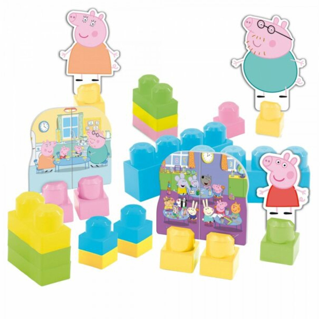 Kostki edukacyjne Lisciani Giochi Świnka Peppa w plecaku (8008324082674) - obraz 4