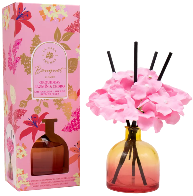 Dyfuzor zapachowy La Casa De Los Aromas Flower Bouquet Jasmin & Cedr 170 ml (8428390061371) - obraz 1