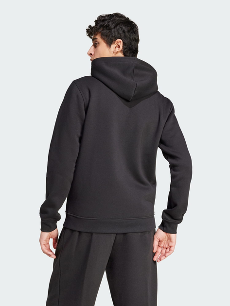 Толстовка на флисе на молнии мужская Adidas Originals Ess Fz Hd IW5791 XL Черная (4067894530873) 