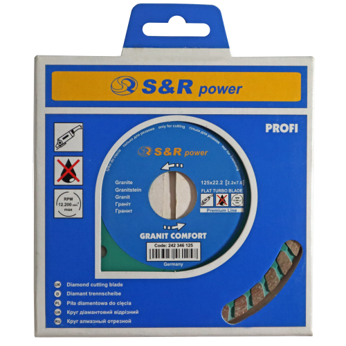 Диск отрезной S&R Turbo по граниту Premium 125 (242346125) - изображение 4