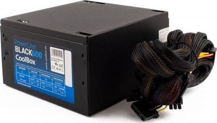 Блок живлення CoolBox PowerLine Black 600W (COO-FAPW600-BK) - изображение 2