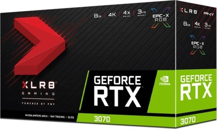 Відеокарта PNY GeForce RTX 3070 Ti 8GB XLR8 Gaming REVEL EPIC-X RGB Triple Fan (VCG3070T8TFXPPB) - изображение 2