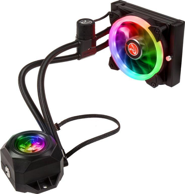 Водяне охолодження Raijintek Orcus RGB Rainbow 120mm (0R10B00102) - изображение 1