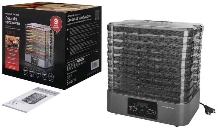 Сушарка для фруктів Gotze & Jensen FD800 - изображение 4