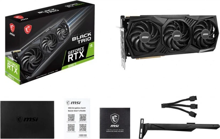 Відеокарта MSI GeForce RTX 3090 Ti BLACK TRIO 24G - изображение 6