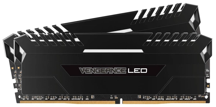 Пам'ять для настільних комп'ютерів Corsair 16 GB (2x8GB) DDR4 3000 MHz Vengeance LED White LED (CMU16GX4M2C3000C15) - изображение 2