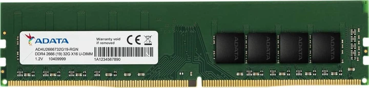 Пам'ять для настільних комп'ютерів Adata 32 GB DDR4 2666 MHz