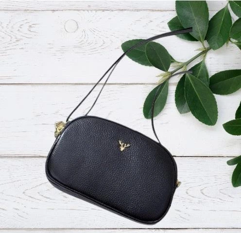 Практична трендова жіноча сумка cross-body з натуральної шкіри Somerset-678 чорна - Фото 4 Практична трендова жіноча сумка cross-body з натуральної шкіри Somerset-678 чорна - изображение 4