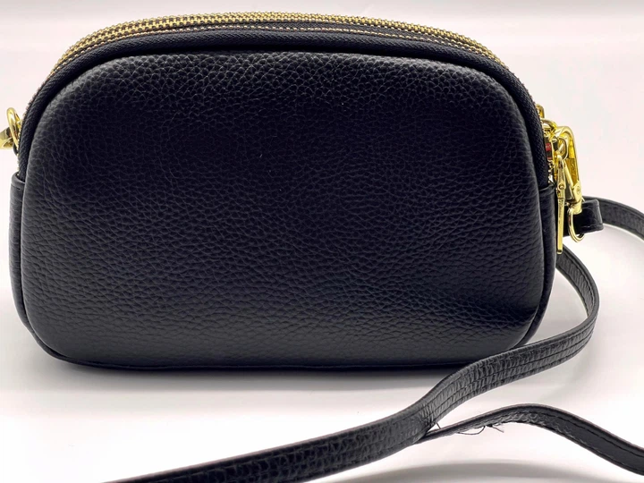 Практична трендова жіноча сумка cross-body з натуральної шкіри Somerset-678 чорна - Фото 6 Практична трендова жіноча сумка cross-body з натуральної шкіри Somerset-678 чорна - изображение 6