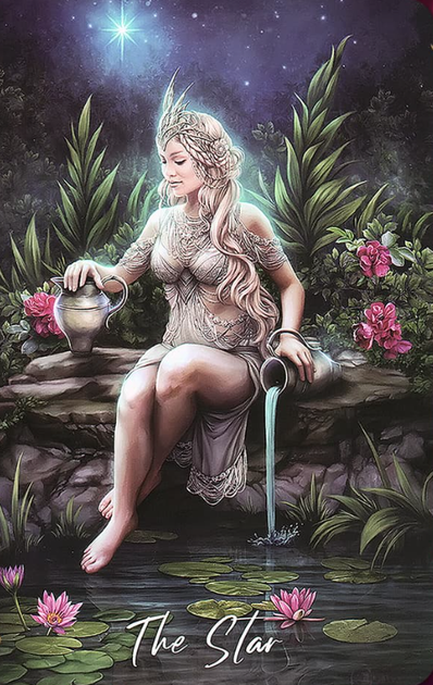 Карты Таро Elemental Wisdom Tarot - Таро Элементалей Матовое покрытие. чёрный срез - изображение 2