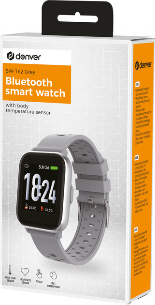 Смарт-годинник Denver SW-162 Bluetooth Grey (SW-162GREY) - зображення 4