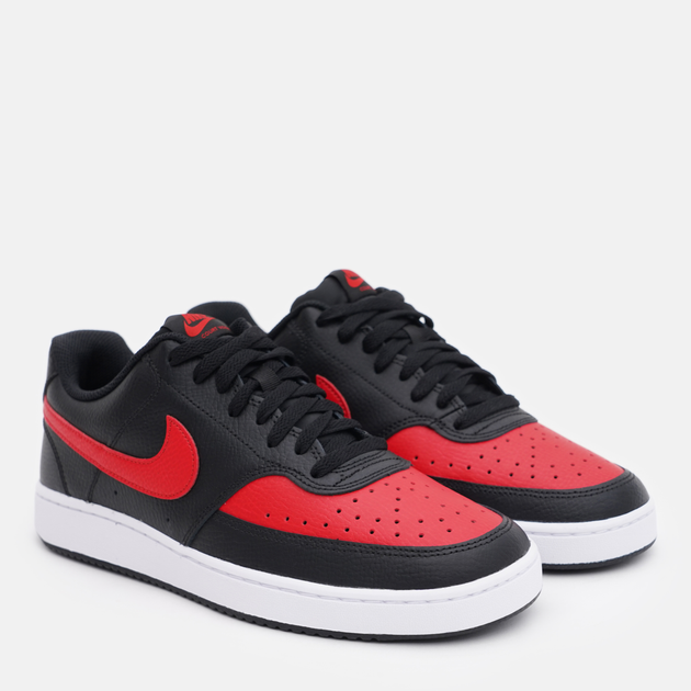 Tenisówki męskie skórzane Nike Court Vision Lo DV6488-001 43 (9.5US) Czarny/Czerwony (196149051178) - obraz 2