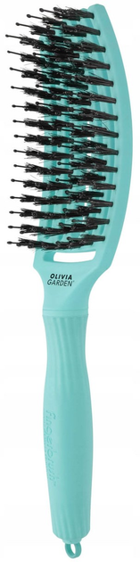 Szczotka do włosów Olivia Garden Fingerbrush Combo Medium miętowa (5414343021762) - obraz 2