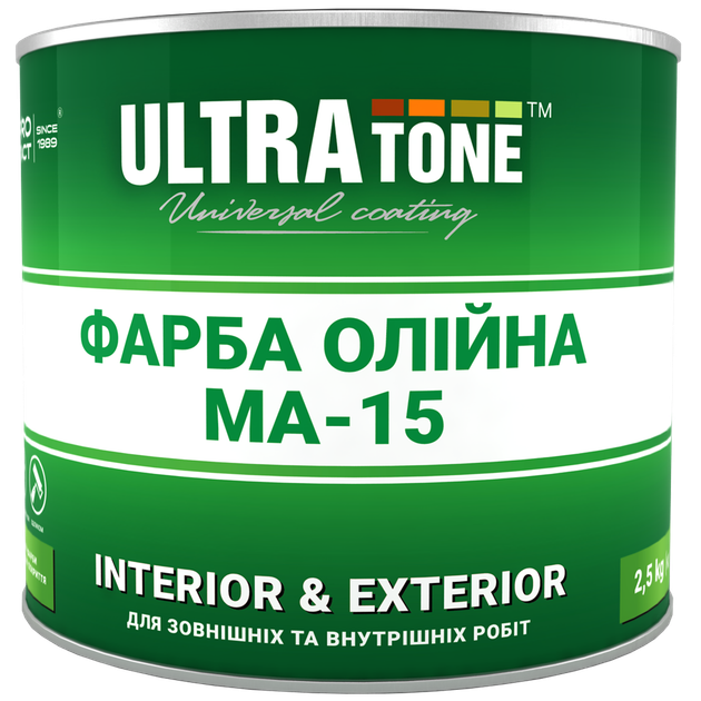 Краска Олійна ULTRAtone МА-15 зелена 1 кг - зображення 1