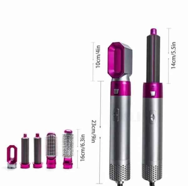 Стайлер випрамляч браш 5в1 Hot Air Styler для різних типів волосся з функціями надання об'єму випрямлення укладання - изображение 4