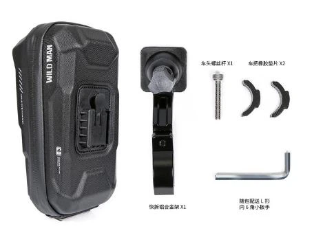 Чехол Сумка WILDMAN XT3S на руль для телефона до 6.7" WILD MAN смарфтона Черная - изображение 8