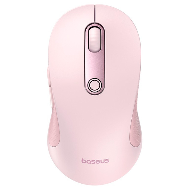 Миша Wireless Baseus F02 Ergonomic (B01055505411-01) Бездротова комп'ютерна для ПК/ноутбука 2.4G + Bluetooth 4000DPI Рожевий - изображение 1