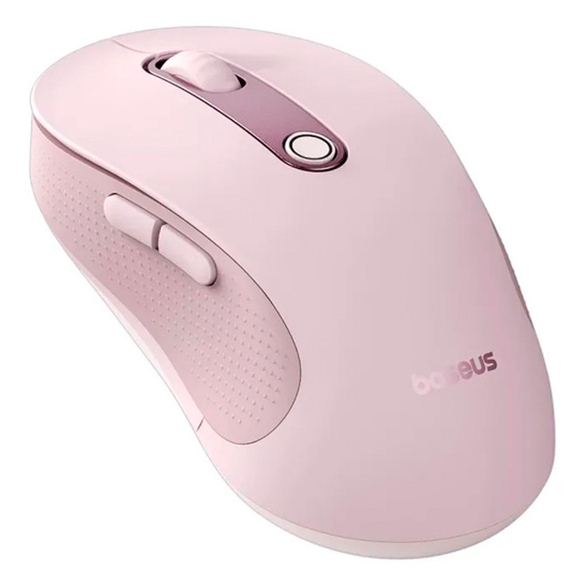 Миша Wireless Baseus F02 Ergonomic (B01055505411-01) Бездротова комп'ютерна для ПК/ноутбука 2.4G + Bluetooth 4000DPI Рожевий - изображение 4