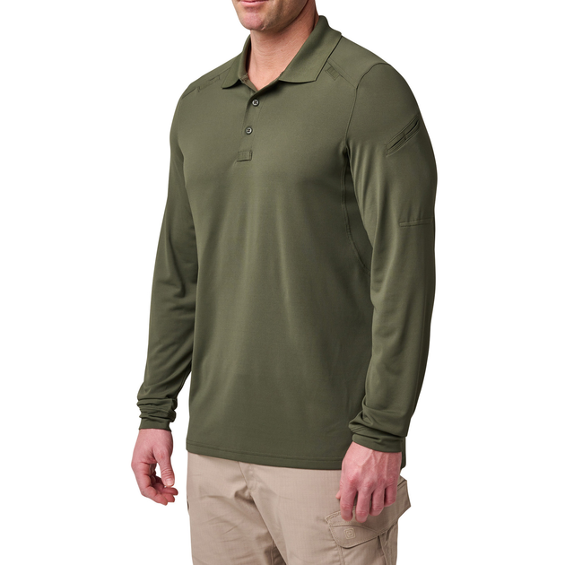 Поло з довгим рукавом 5.11 Tactical® Helios Long Sleeve Polo XL TDU Green - зображення 2