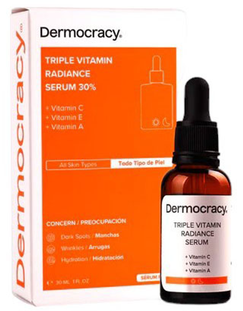 Сироватка для обличчя Dermocracy 30% Vitamin C + Vitamin E + Vitamin A 30 мл (8437024153061) - зображення 1