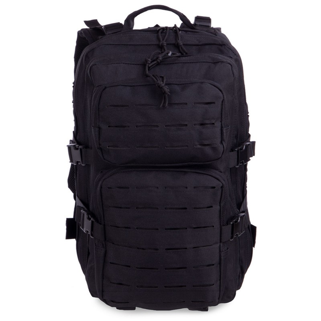 Рюкзак тактичний штурмовий SILVER KNIGHT Чорний (PL, нейлон, р-р 43х25х14см, 16л, Чорний) - изображение 2