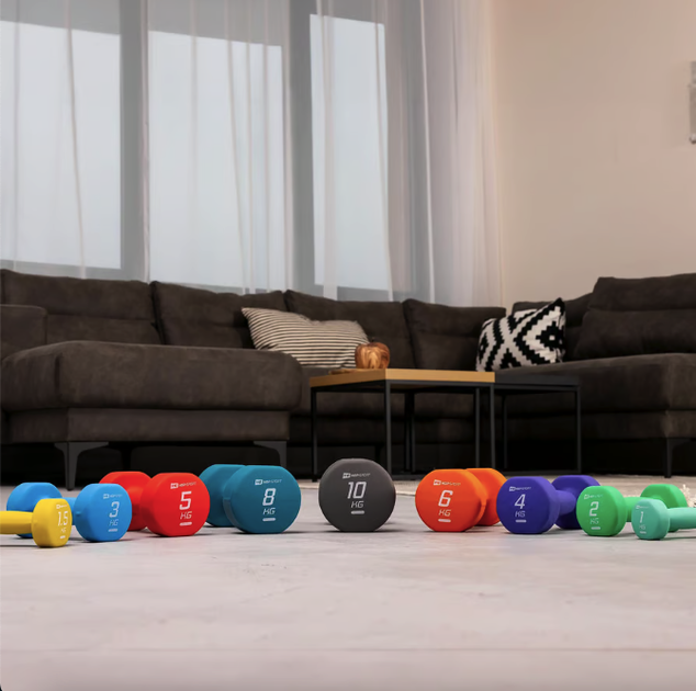 Гантели для фитнеса неопреновые круглые Hop-Sport HS-V030DR 2x3кг синий - Фото 5 Гантели для фитнеса неопреновые круглые Hop-Sport HS-V030DR 2x3кг синий - изображение 5