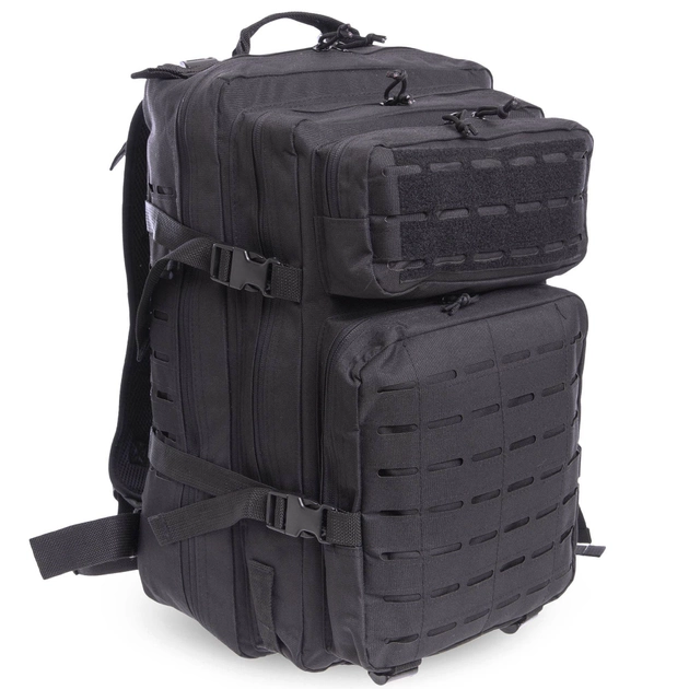 Рюкзак тактичний штурмовий SILVER KNIGHT Top (нейлон, оксфорд, р-р 50х36х12см, 22л, Чорний) - зображення 1