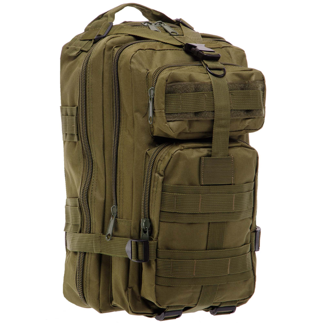 Рюкзак тактичний штурмовий SILVER KNIGHT Delux (оксфорд 600D, р-р 40x20x20см, 16л, Оливковий) - зображення 1