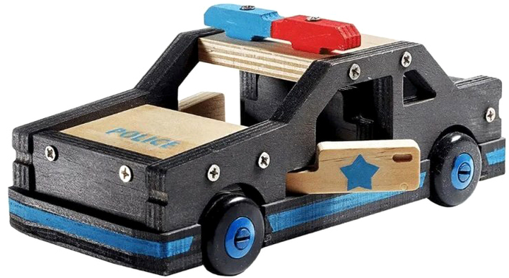 Дерев'яний конструктор Stanley Jr Police Car Kit 39 деталей (7290016261080) - зображення 3
