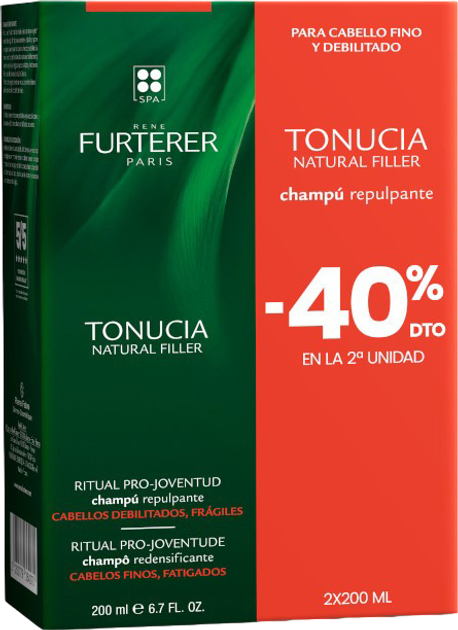 Шампунь для відновлення волосся Rene Furterer Tonucia Natural Filler Repulping 2 x 200 мл (3282779364270) - зображення 1