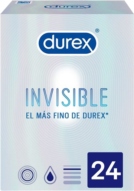 Презервативи Durex Invisible Extra Sensitive 24 шт (8428076002193) - зображення 1