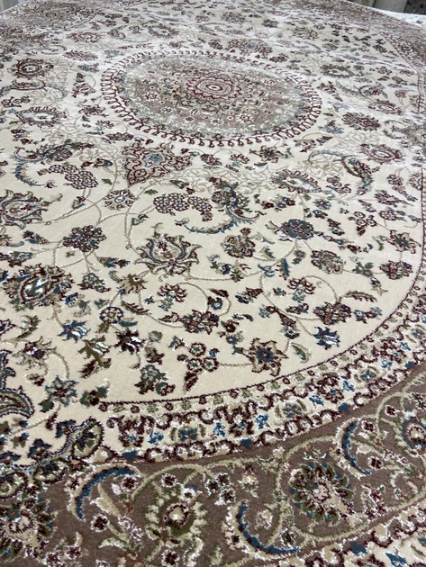 Классический ковер с иранским дизайном Iranian Star 3х4 м. овал cream 3419H - изображение 3