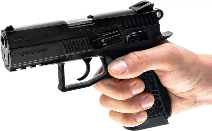 Пистолет страйкбольный ASG CZ75 P-07 Duty CO2 6 мм (23704135) - изображение 9