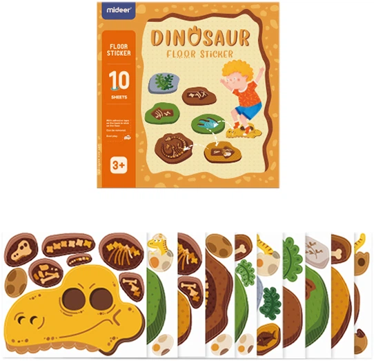 Підлогові ігрові наклейки Mideer Діно (6936352520771) – іграшки з ...