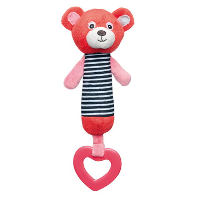 Canpol babies іграшка плюшева з пищалкою та зубогризкою BEARS 0+ рожевий 68/055_cor 5903407680552 - Фото 1 Canpol babies іграшка плюшева з пищалкою та зубогризкою BEARS 0+ рожевий 68/055_cor 5903407680552 - изображение 1