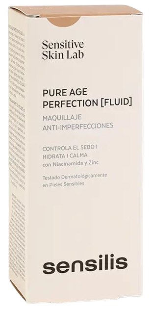 Тональний флюїд для обличчя Sensilis Pure Age Perfection 02-Sand 30 мл (8428749899501) - зображення 1