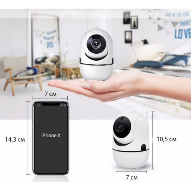Камера видеонаблюдения Y13G Wi Fi с функцией распознавания лица Type C iCam365 - изображение 4