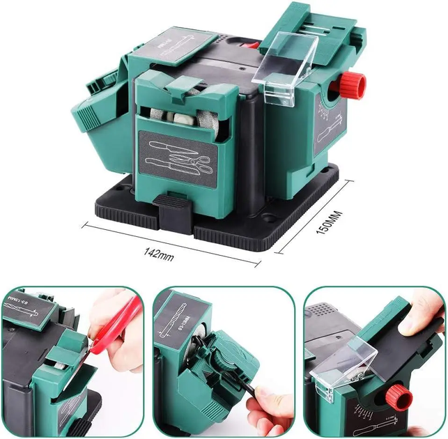 Станок точильный для ножей и ножниц многофункциональный 4 в 1 PosenPro PPMS65 65W - Фото 4 Станок точильный для ножей и ножниц многофункциональный 4 в 1 PosenPro PPMS65 65W - изображение 4