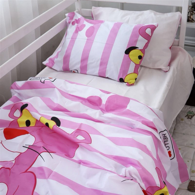 Акція на Підковдра MirSon Бязь Полуторне 143х210 см Kids Time 17-0110 Pink Pantere від Rozetka