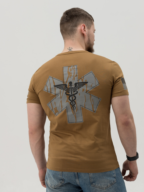 Тактична футболка BEZET Medic 10125 3XL Койот (2000117847718) - зображення 2