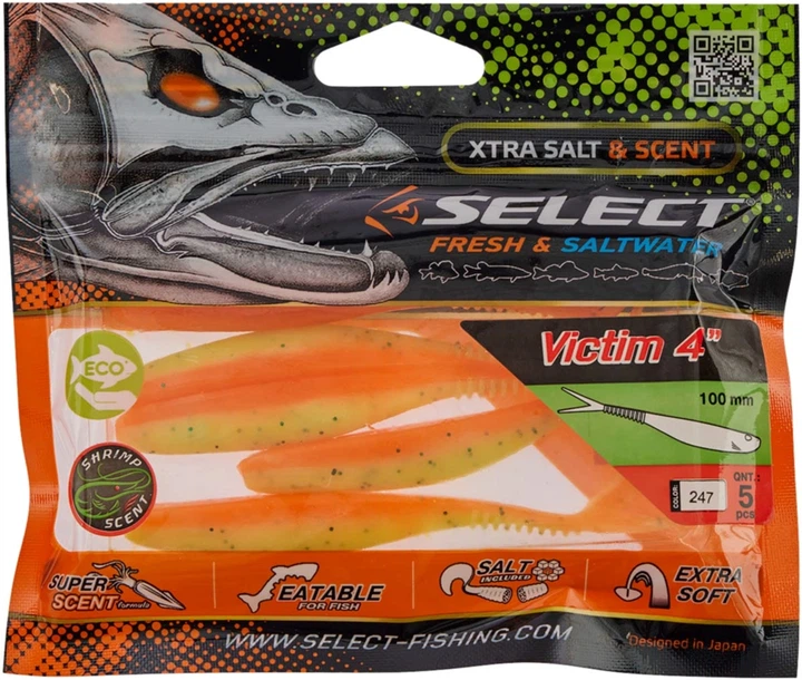 Силикон Select Victim V-Tail 4" 5 шт #247 (18707442) - Фото 2 Силикон Select Victim V-Tail 4" 5 шт #247 (18707442) - изображение 2