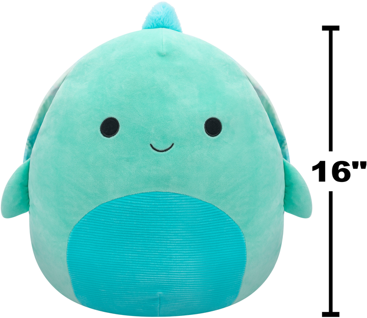 Плюшева іграшка-талісман Squishmallows Черепаха Каскад із панциром тай-дай 40 см (0196566412309) - зображення 8
