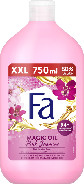 Гель для душу Fa Magic Oil з ароматом рожевого жасмину 750 мл від Rozetka на платформі USKIDKA Акція на Гель для душу Fa Magic Oil з ароматом рожевого жасмину 750 мл від Rozetka