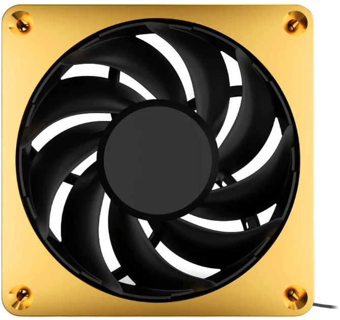 Chłodzenie Alphacool Apex Stealth Metal 120 mm 3000 rpm Gold (LUAC-054) - obraz 2