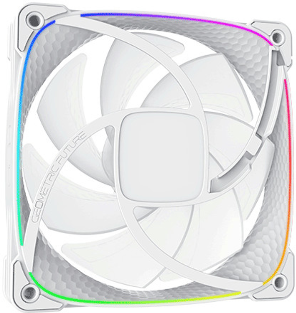 Кулер Geometric Future Squama 2503 RGB 120 mm - 3 шт. White (LUGF-008) - изображение 6
