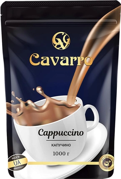 Акция на Напій сухий розчинний Cavarro Cappuccino 1 кг от Rozetka